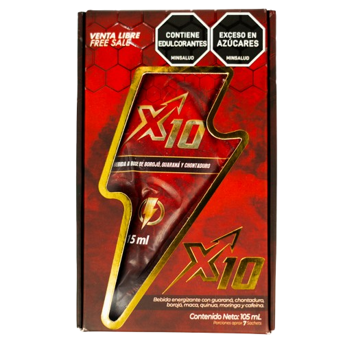 Potencializador Sexual X10 (Sachets x7 Unidades)